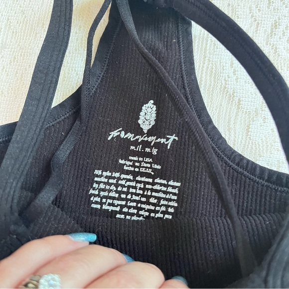 Free people movement double strap racerback bralette - Picture 2 of 7